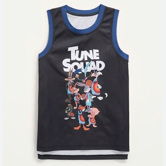 Old Navy Space Jam A New Legacy Gender-Neutral Basketball Tank Top jersey XL 14 - Picture 1 of 7